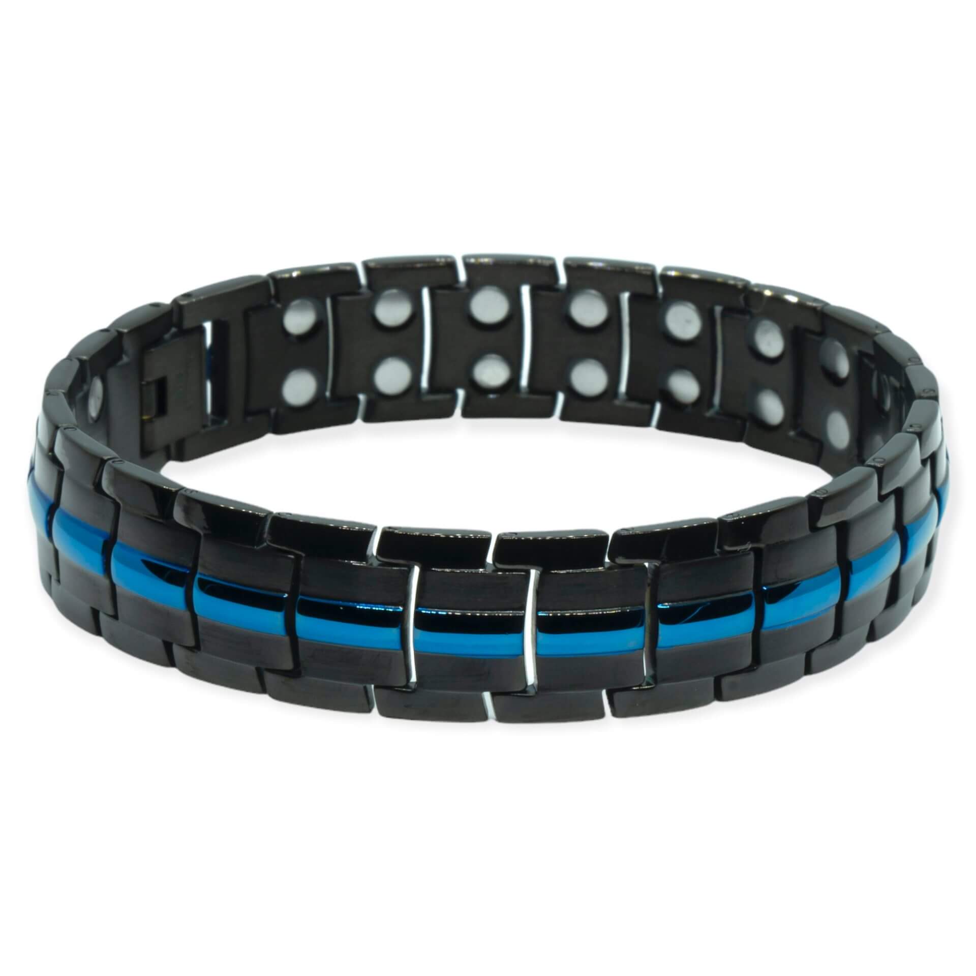 Magneet Armband - Met blauwe elementen